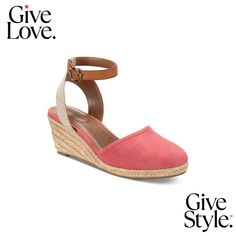 in stock Pink Casual Wedge Sandals With Adjustable Straps, Casual Pink Adjustable Wedge Sandals, Casual Adjustable Pink Wedge Sandals, Slip-on Platform Wedge Espadrille Sandals, Synthetic Slip-on Espadrilles With Woven Sole, Adjustable Closed-toe Espadrille Wedge Sandals, Cotton Slip-on Espadrilles With Woven Sole, Summer Synthetic Wedge Sandals With 4-inch Heel, Espadrille Sandals