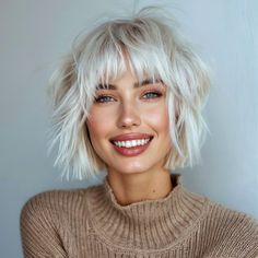 magnific OqJxeMENBtlMSu2fLDyS Platinum Cropped Cut with Fringe Funky Fringe Hairstyles, Short Platinum Blonde Hair With Bangs, Blonde Hair Bob With Bangs, Platinum Bob With Bangs, Short Blonde Hair With Fringe, Funky Bobs, Blonde Bob With Fringe, Blonde Hair With Fringe