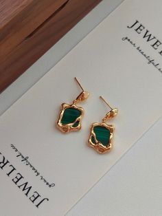 🫧 M A L A C H I T E - E A R R I N G S 🫧 Our earrings are made from natural Malachite Gemstones  🤍  P E R F E C T  G I F T  F O R  H E R  🤍 * Natural Malachite Gemstones  * meticulous attention to detail * hypoallergenic, nickel free & safe for sensitive skin * Perfect for bridal earrings, bridesmaid earrings or for everyday wear. 🤍 P R O D U C T - D E T A I L S 🤍 * Material: Natural Malachite Gemstones                    925 Silver * Plated: 18K Gold  🤍 W H A T ' S  I N  T H E  B O X 🤍 * Our Jewelry  * Silver Polishing Cloth * Alcohol Pads * Greeting Card  * Jewelry seal bag Our Jewelry packaged with in a pretty little box READY for GIFTING 🤍 H O W  T O  O R D E R 🤍  Select from the drop down menus and ADD to your CART. 🤍 T I M E 🤍 After you place order, we ship your package wi Malachite Stud Earrings, Stud Drop Earrings, Alcohol Pads, Card Jewelry, Malachite Earrings, Malachite Jewelry, Gifts Anniversary, Jewelry Bridesmaid, Earrings Bridesmaid