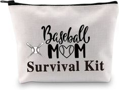 PXTIDY Baseball Mom Survival Kit Baseball Mom Gift Mom Life Baseball Makeup Bag Softball Travel Cosmetic Pouch Bag Softball Mom Baseball Game Day Gift... Baseball Mom Survival Kit, Baseball Makeup, Baseball Mom Must Haves, Mom Pouch, Baseball Gift Ideas, Mom Survival Kit, Mom Makeup