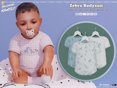 an image of a baby doll with pacifier in it's mouth