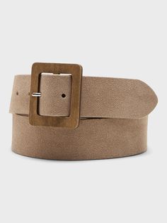 Suede Wood Buckle Belt | Banana Republic Casual Belts Women, Suede Belt, Casual Belt, Womens Fashion Edgy, Spring Women, Wide Belt, Buckle Belt, Curator Style, Soft Suede