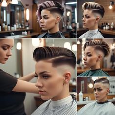 Gender Expression, Barbers Cut, Short Hair Model, Short Hairdos, Cute Haircuts, Mens Hair Trends, Hair Model, Bald Fade, Bowl Cut