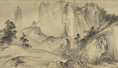 Song Dynasty Art, Song Dynasty Painting, Minimalist Desktop Wallpaper, Ink Wash Painting, Chinese Landscape Painting, Great Works Of Art, Chinese Landscape, Abstract Art Wallpaper, Japan Aesthetic