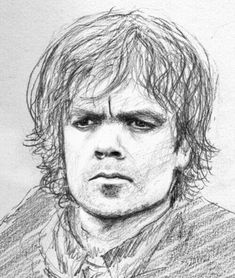 a drawing of game of thrones character, tyron starke from the hobbo movie