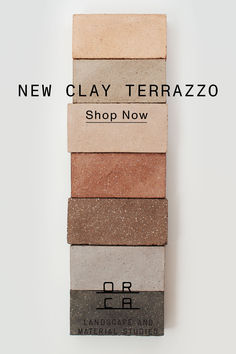 new clay terrazzos are on sale now at the shop now available for purchase