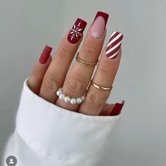 Christmas Nails Easy, Christmas Gel Nails, Thanksgiving Nails, Festival Nails, Xmas Nails, Christmas Nail, Matte Nails