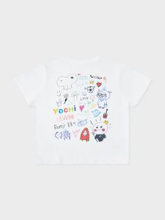 PRODUCT DETAILS - YOUNGER LINE SHORT SLEEVE T-SHIRT *Option: S / M 100% COTTON - OLDER LINE SHORT SLEEVE T-SHIRT *Option: S / M 100% COTTON - COSTUME PLUSH DOLL *Option: PODONG / WOOPY / RURU / SOM / HKUN / LAWOO / BONBON / YOCHI / ROMY / CHILLI POLYESTER / 155*175*125mm - PLUSH HEADBAND *Option: PODONG / WOOPY / RURU / SOM / HKUN / LAWOO / BONBON / YOCHI / ROMY / CHILLI POLYESTER, ACRYLONITRILE BUTADENE STYRENE / 200*150*25mm - PLUSH PIN SET *Option: PODONG / WOOPY / RURU / SOM / HKUN / LAWOO / Sporty White Top With Character Print, Sporty Short Sleeve Tops With Graffiti Print, Playful Short Sleeve Tops With Graffiti Print, White Sporty Top With Character Print, Playful White T-shirt With Front Print, Sporty White T-shirt With Cartoon Print, Plush Headband, Kpop Shop, Line Friends