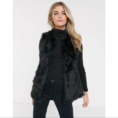 Brand New With Tag Retail 79.99 Plus Tax No Free Shipping Size Medium Brand Studio Price Is Fair. Chic Black Outerwear With Faux Fur Lining, Black Faux Fur Outerwear For Cold Weather, Trendy Workwear Outerwear With Faux Fur Trim, Trendy Workwear Outerwear With Faux Fur Lining, Trendy Outerwear With Faux Fur Lining For Work, Trendy Outerwear With Faux Fur Trim For Work, Chic Outerwear With Faux Fur Lining For Night Out, Fall Outerwear With Faux Fur Trim For Night Out, Faux Fur Trim Outerwear For Fall Night Out