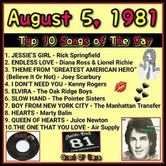 the top 10 songs of the day from august 5, 1971