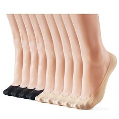 PRICES MAY VARY. Real No Show Socks: This is a hidden low cut sock with about 0.67”/1.7cm wide front; wear the real no show socks with your favorite low rise high heels, flats, pointy shoes. High Quality Material: Our socks are made of cotton fiber blending with spandex, which is breathable, sweat absorbing, stretchy and soft to give you a comfortable fit all day long. Thin cotton sock which can be worn during spring and summer season. Double Anti-slip Grippers Design: The double silicone grippe Socks For Flats, Pointy Shoes, Low Cut Socks, Invisible Socks, Shoes High, Liner Socks, No Show Socks, Cotton Socks, Socks And Hosiery