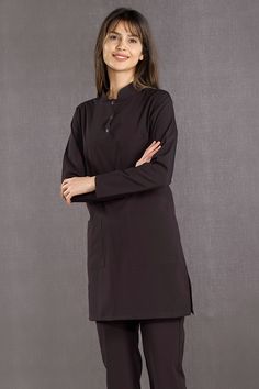 Limited offer! This awesome Black Modest Scrub Set, Muslim Nurse Scrub, Medical Scrub, Women's Scrub Set, Scrub Uniform, Nurse Dress, Medical Uniform, TL765.18.01 for £79.36.. #ScrubPants #NurseScrub #MedicalUniform #NurseDress #MedicalScrub #DentalScrubSet #ScrubUniform #WomensScrubSet #ScrubTop #CustomisedScrubSet Fitted Long Sleeve Tunic For Work, Fitted Black Long Sleeve Tunic, Scrubs Uniform Cute Black Women, Scrub Medical, Dentist Scrubs, Scrub Uniform, Nurse Dress, Medical Scrubs Outfit, Dental Scrubs