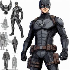 an image of a man in batman costume with all his armors and mask on