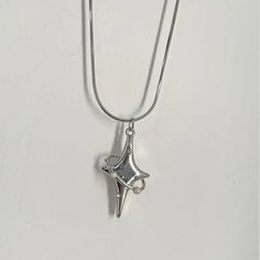 43988255047921 Metal Star Charm Pendant Necklace, Silver Star-shaped Metal Necklace, Metal Star Charm Necklace In Star Shape, Silver Celestial Charm Necklace With Star Charm, Silver Celestial Necklace With Star Charm, Celestial Silver Necklace With Star Charm, Silver Star-shaped Celestial Charm Necklaces, Silver Star Charm Necklace In Celestial Style, Silver Star Charm Necklaces In Celestial Style