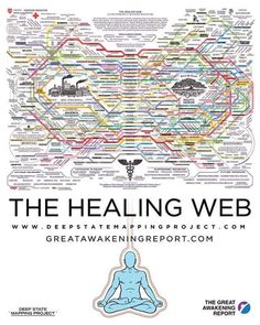 Holistic Healing Web, Healing Web Map, Great Awaken Map, Healing Web Chart, The Healing Web Chart, The Healing Web, Web Diagram, Healing Web, Vertebrae Art