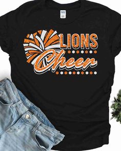 Looking for a unique and high-quality heat transfer design for your Lions? Look no further than the Lions DTF Transfer! Crafted from top-quality materials, this heat transfer design is sure to stand up to even the toughest wear and tear. Whether you're cheering on your team from the sidelines or hitting the town with friends, this DTF transfer is sure to turn heads and show off your school spirit. Whether you're looking for school spirit designs, sports team transfers, or something entirely uniq Cheer Pom Poms, From The Sidelines, This Heat, Heat Transfer Design, School Spirit, Dtf Transfer, Sports Team, Heat Transfer, Orange Black