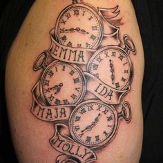 Names Tattoos For Men, Father Tattoos, Birthday Tattoo, Dad Tattoos