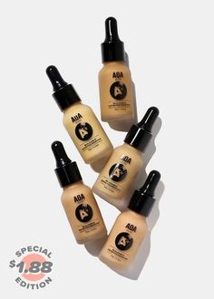 The new AOA Studio Liquid Drop Foundation! Available in 15 shades! This lightweight, natural formula... Best Cheap Makeup, Setting Powders, Bb Cream Foundation, Eyelashes Makeup, 1 Dollar, Cheap Makeup, Brow Pencils, Perfect Skin, Bb Cream