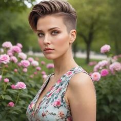 Platinum Pixie, Sleek Bob, Side Swept Bangs, Blonde Pixie Cuts, Cool Look, Short Hairstyles For Women