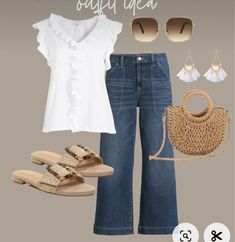 Lauren Conrad Summer Outfits, Spring Outfits 2023 Dressy Casual, Women Spring Outfits 2024, Spring Womens Outfits, Classy Preppy Outfits Summer, Spring Casual Outfits Women Over 40 Mom Style, Walmart Spring Fashion 2024, Spring Clothes For Women 2024, Spring And Summer Outfits 2024