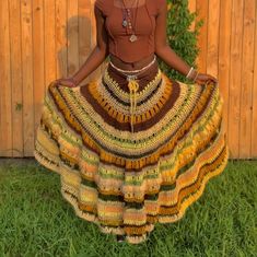 This beautiful maxi skirt is made of acrylic yarn. Upon purchasing, please give me the needed measurements in the personalization text box: Waist, hips, thighs, and skirt length in inches. Making Skirts, Crocheted Skirt, Maxi Skirt Pattern, Skirt Pattern Free, Crochet Maxi Skirt, Crochet Skirt Pattern, Crochet Bottoms, Hippie Crochet, Aesthetic Notes