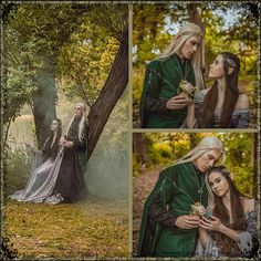 This summer night has brought us the dreams of the deep old forest and the moment in #Mirkwood by @anaisabel.photographer in company with two charming #elves @ian_hencher and @sorcha_verey, wearing our outfits.  We look at the photos and wish we could become elves for a day. Beautiful couple elven costume by #dressartmystery, inspired by the lord of the ring would make you a magical creature for as long as you wish!  #elvendress #elvenwedding #elvenfashion #elvenlook #lordoftherings #arwendress Seelie Aesthetic, Arwen Dress, Edgy Couple, Ren Faire Dress, Faire Dress, Medieval Fantasy Clothing, Lotr Quotes, Fantasy Wedding Dress