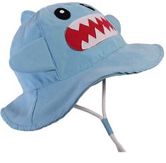 This Baby Bucket Hat with a "cute shark" design and a floppy brim, will keep the sun away from little eyes and the back of the neck. It is a perfect cap for playing at the backyard, picnic or a photoshoot session. Great present for a birthday or other significant event.Material: Cotton Ages: 6 - 12 Months * Adjust the chin strap to easily create the best possible fit, that way, the hat can be tightened or loosened as needed.* Lightweight and easily foldable to fit in a pocket, perfect for travel Baby Sun Protection, Baby Bucket Hat, Shark Design, Backyard Picnic, Cute Shark, Baby Hats, That Way, Sun Protection, 12 Months