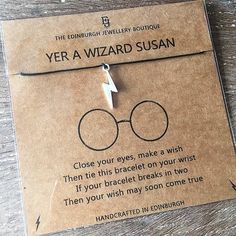 a harry potter bracelet with a lightning bolt on it