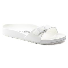 Madrid Essentials EVA White | BIRKENSTOCK Birkenstock Madrid Eva, Eva Birkenstock, Purple Monochrome, White Birkenstock, White Birkenstocks, Birkenstock Styles, Vintage Sandals, Clog Boots, Platform Clogs