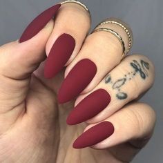 Nail Ideas For 2023, Fall Nail Ideas, Matte Nails Design, Red Nail Designs, Almond Nails Designs, Fall Nail Art, Fall Nail, Fall Nail Designs, Chic Nails