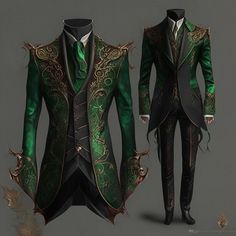 Male Fantasy Clothing, Arte Wallpaper, Masquerade Outfit, Prince Clothes, Tailored Fashion, King Outfit, Fancy Suit, Dress Suits For Men, Concept Clothing