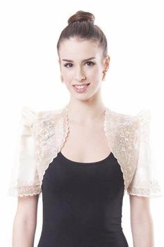 19 Modern filipiniana dress ideas | filipiniana dress, modern ... Barong Tagalog For Women, Bolero Outfit, Filipino Fashion, Half Jacket