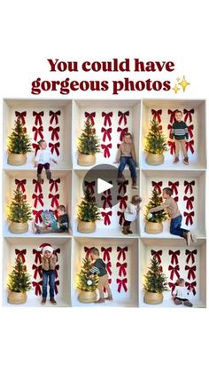 a collage of christmas photos with the words you could have gorgeous photos written on them