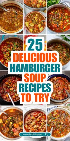 25 delicious hamburger soup recipes to try