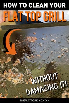 how to clean your flat top grill without damage