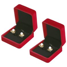 PRICES MAY VARY. QUALITY METERIAL - The earring gift box is made of high quality velvet, more soft to protect your jewelry. Size: L x W x H, 4*2.8*1.4inch/10*7*3.5cm, fits for stud earring, earring. Lightweight and portable, they will not take up much of your storage space Great for gift giving,jewelry displays,showcases and countertops. Great for special occasions like wedding, birthday, engagement, Mother's Day, Thanksgiving, Christmas, Valentine's Day and New Year, packaging your well-chosen Luxury Red Pearl Earrings As Gift, Ruby Jewelry With Earrings For Valentine's Day, Luxury Garnet Earrings As Gift, Red Locket Jewelry For Valentine's Day, Red Prong-set Earrings For Valentine's Day, Christmas Engagement, Earring Storage, Engagement Anniversary, Display Case