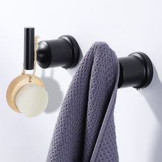 This towel hook is made of high-grade SU304 stainless steel, no fading, anti-stain, anti-fingerprint, modern style bathroom, bedroom, toilet, and kitchen to provide the best solution, add beauty and reduce annoying cleaning. Without sharp edges, you can safely hang bathrobes, bath towels, pants and shirts, swimsuits, coats, bags, shower rooms, or other items. The beautiful surface touches your bathroom renovation. WOWOW bath Black Double Wall Mount Towel Hook | 4030601BX2-LW Bedroom Toilet, Kitchen Brown, Bath Towel Hooks, Modern Style Bathroom, Hotel Kitchen, Bathroom Hardware Set, Towel Storage, Bath Faucet, Robe Hook