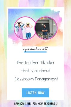 the teacher titloker that is all about classroom management by rainbow skies for new teachers