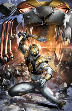 Tommy Oliver Power Rangers, Green Power Ranger, Power Rangers Comic, White Ranger, Power Rangers Cosplay, Tommy Oliver, Power Rangers Fan Art, All Power Rangers, Power Rangers Art