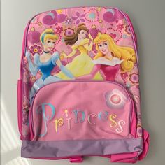 Backpack 16 Inches Pink Disney Backpack For Disney Fan Events, Pink Disney Backpack For Fan Events, Pink Disney Backpack For Back To School, Minnie Mouse Backpack, Kate Spade Disney, New Disney Princesses, Doll Backpack, Studded Backpack, Unicorn Backpack