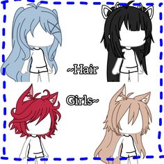 Hair Ideas For Gacha Life, Cute Gacha Hair Ideas, Gacha Life Hairstyles Ideas, Gacha Life Girl Hair Ideas, Gacha Life Outfits Ideas Girl, Gacha Girl Hair Ideas, Gacha Life Hairstyles Girl, Outfit Gacha Life Girl, Gacha Life Outfit Ideas Girl