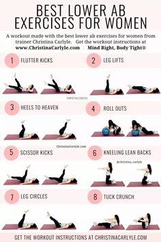 the best lower body ab exercises for women