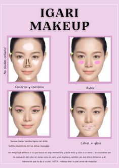 #igarimakeup #makeup #beautyblog Igari Makeup On Brown Skin, Thai Makeup Tutorial, Igari Makeup Look, Japanese Igari Makeup, Igari Makeup Tutorial, Igari Make Up, Bitter Makeup, Makeup Types, Igari Makeup