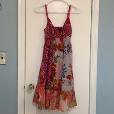 Planet Gold Bohemian Empire Waist Dress, Size Xs, Bought At Macy’s Nwot. 27” From Arm Pit To Hem. Colorful Boho Dress, Plus Size Maximalist, Gold Bohemian Dress, Gold Dresses, Church Fits, Boho Clothes, Dream Aesthetic, Unlimited Money, Empire Waist Dress