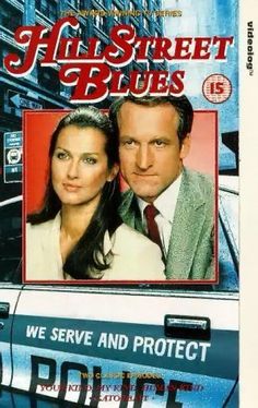 the dvd cover for hillstreet blues, which features a police officer and a woman