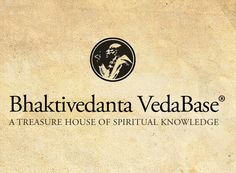 the logo for bhakrivedanta vedabasee, a treasure house of ritual knowledge