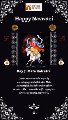 Day 7, Happy Navratri 🙏🏻 Goddess Kali, Maa Durga, Happy Navratri, Mother Goddess, Durga Puja, Durga Maa, The Mind, Anger, Worship