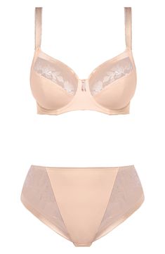 A versatile bra that's perfect for everyday wear is designed with three-part cups and side support to lift, shape and support a larger bust. 85% nylon, 15% elastane Hand wash, line dry Imported Lingerie Support Bra, Support Bras, Large Bust, Everyday Wear, Nordstrom, Lingerie, Bra, How To Wear