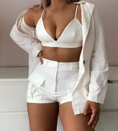 All White Party Outfits, Zara Store, White Party Outfit, Fashion Top Outfits, Beachwear Fashion, Causual Outfits, Brunch Outfit, Toddler Fashion