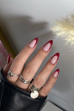 Red nails are fiery and fun. Discover red nail ideas to spice up your next manicure. Red Trendy Nails, Hot Red Nails